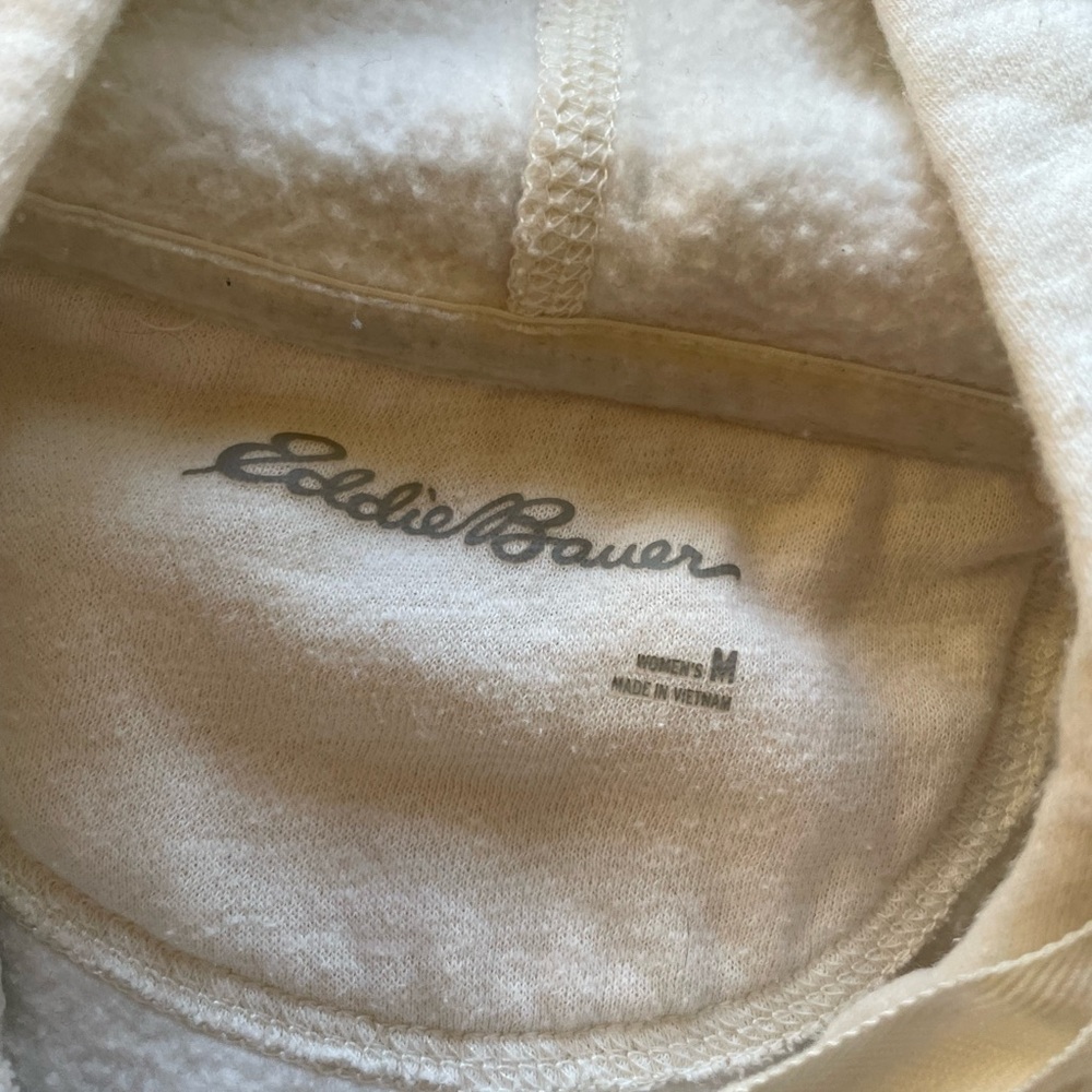 upcycled Eddie Bauer Mushroom patchwork hoodie - Picture 4 of 16